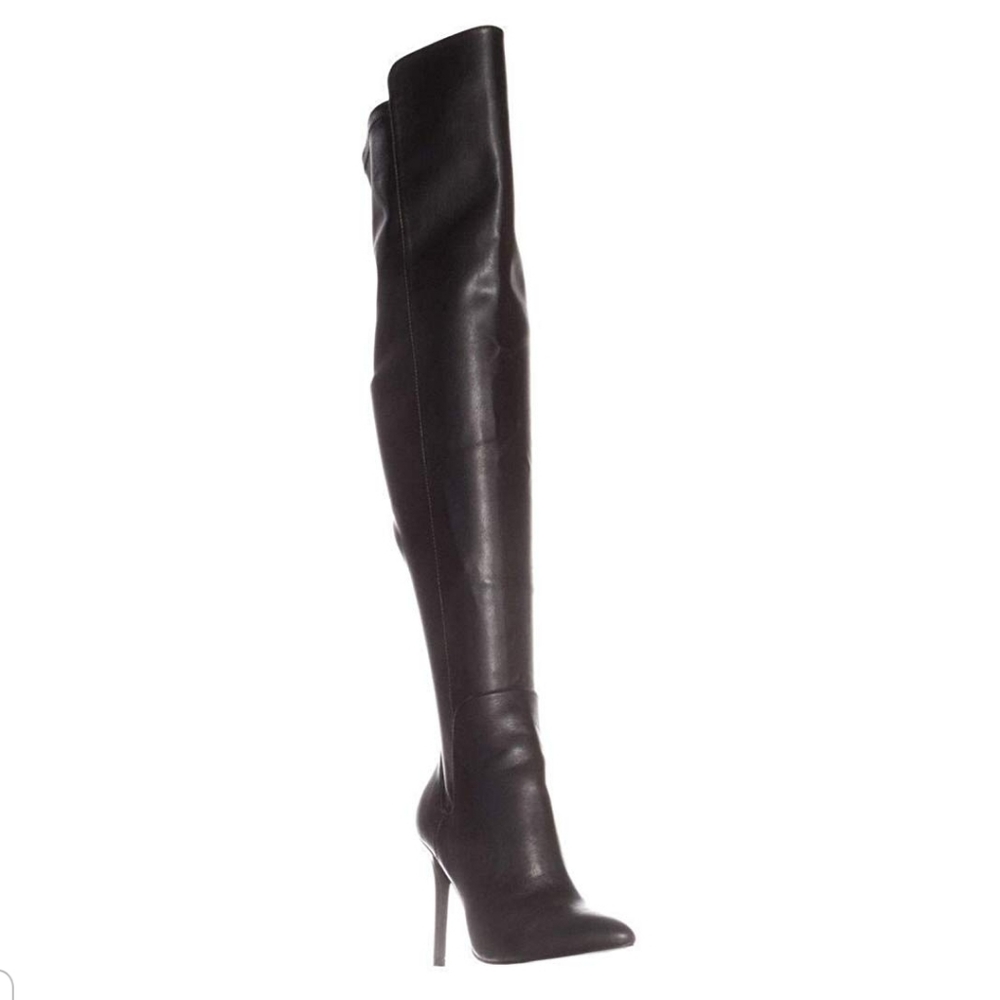 Thigh high leather boots